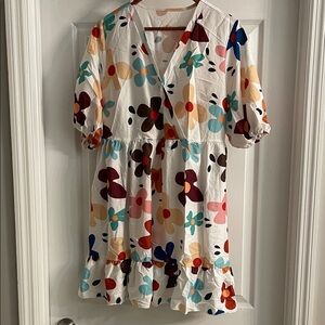 SHEIN Multicolor Floral Mini Dress XL